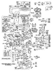 Cylinder,sump,control,piston Diagram and Parts List for 146701-1148-XX  Briggs and Stratton Engine